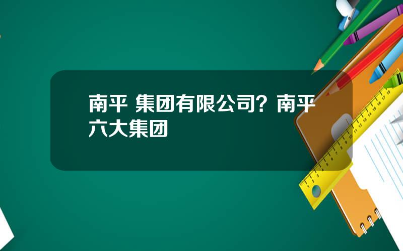 南平 集团有限公司？南平六大集团